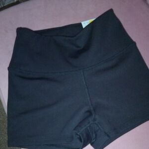 Black Women's High-Waisted Shorts